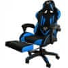 8978 Herní židle černo modrá