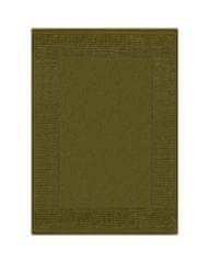Flair Kusový ručně tkaný koberec Tuscany Textured Wool Border Green 160x230