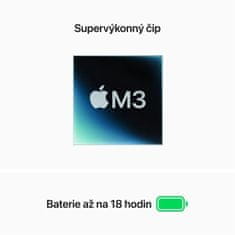 Apple MacBook Air 15 M3 8 GB / 256 GB, 10-core GPU (MRYM3SL/A) SK Space Grey