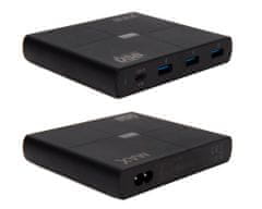 MAX Multifunkční nabíječka 90W se 4 výstupy (1x USB-C PowerDelivery + 3x USB-A QC 3.0) MWC6400B